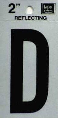 Hy-ko Rv-25 D 2 Black Vinyl Self-stick Reflective Letter