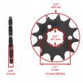 Caltric Front And Rear Sprockets Kit Compatible With Yamaha Breeze 125 Yfa1 1989 1990 1991 1992-2004