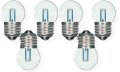 S9160 Solid State Led Light Bulb 1 2w 120v Warm White Clear Finish E26 Medium Base S11 Shape Non Dimmable Pack Of 6 