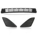 Front Bumper Lower Grille Insert Fog Light Hole Covers For Toyota Camry 2012 2013 2014 Replace To1036128 To1038147 To1039147 