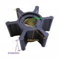 Water Pump Impeller 09-1026b 09-1026b-1 -9 For Johnson For Serial 18-3080 Jabsco 673-0001 18673-0001-p Volvo 875808-8 22222936