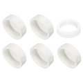 5pcs 2 Inch Pt Female Thread Pvc Pipe Fitting Cap Cleanout Water Drain End Caps Plug Socket Fittings With Gasket For Heater 