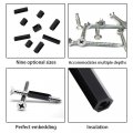 100pcs Black Nylon Spacers Pa66 M3 Female X Hex Threaded Spacer Standoff Hardware M3x10