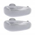 Marker Lamp Cover 2pcs Side Turn Signal Light Lens With Gaskets Replacement For Dodge Sprinter 2500 3500 2003a 2006 White