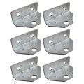 6 Pack Swivel Top Angle Bracket Bolster Bunk Board Adjustable For Boat Pontoon Trailer 