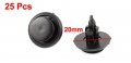 Uxcell Black Plastic Rivets Fastener Car Bumper Push Clips 20mm Long 25 Pcs
