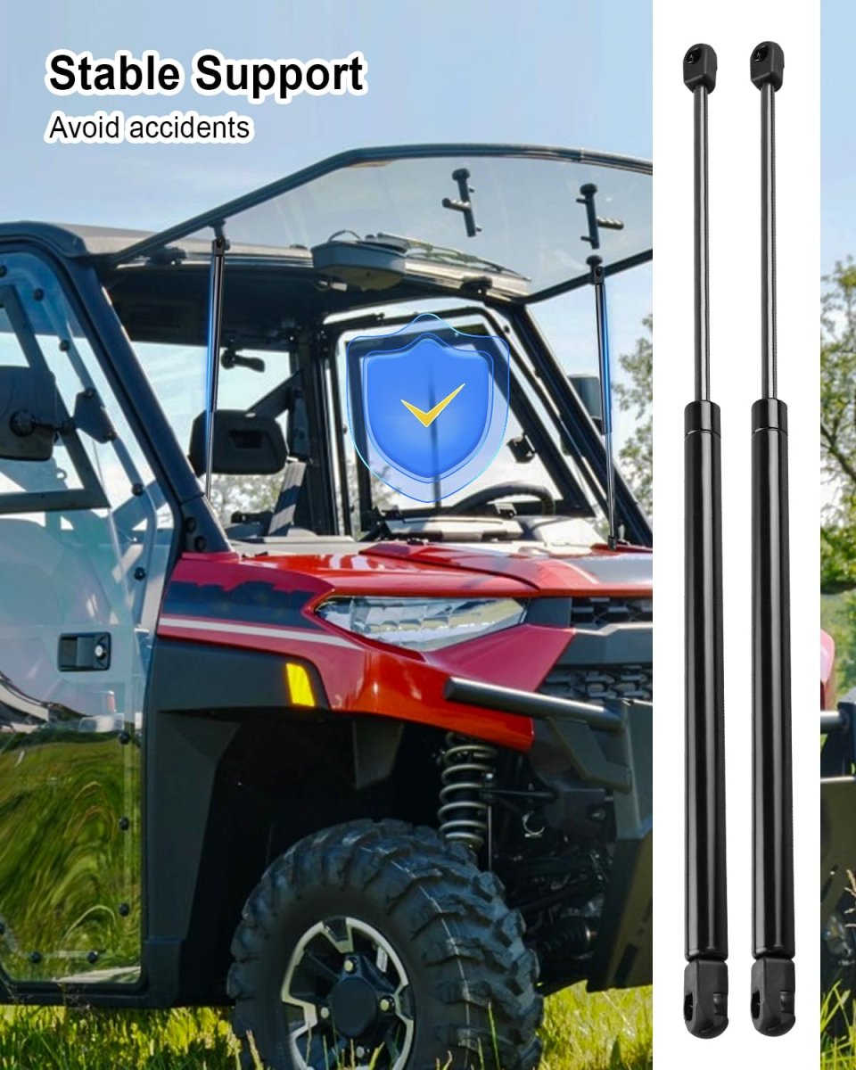 2 Pcs Front Window Lift Support Fit For Polaris Ranger 2013-2025 Windshield Gas Shock Strut Replace C16-32076