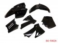 Plastic Fairing Fender Kit For Ktm 50 Sx Junior 50cc Black