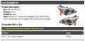Halogen Headlight Assembly Set Of 2 Compatible With 2013-2015 Nissan Altima Sedan