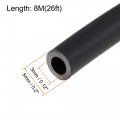 Uxcell Lubricating Oil Hose 3mm 1 8-inch Id 5mm Od 26ft Rubber Water Black