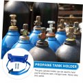 4 Sets Wall-mounted Gas Cylinder Bracket Mounted Holder Nitrogen Tank Wall Propane Polypropylene Tape Heavy Fixture