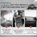 Cartist Dash Cover Custom Fit For Ford F-150 2015-2020 F150 Dashboard Mat Non-slip Pad Carpet Anti-glare No Hud