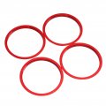 Qiilu Ac Vent Ring Outer Cover 4pcs Air Red Decorative Aluminum Alloy Replacement For Mazda Mxa 5 2009a 2015