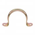 Uxcell 2inch Rigid Pipe Strap 2 Holes Tube Straps Iron Tension Clip Clamp 40pcs