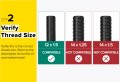 10pcs Extended Black 12x1 5 Lug Bolts 30mm Shank Length Cone Seat Not Oem Compatible With Bmw 128i 135i 318i 320i 325i 328i