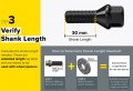 10pcs Extended Black 12x1 5 Lug Bolts 30mm Shank Length Cone Seat Not Oem Compatible With Bmw 128i 135i 318i 320i 325i 328i