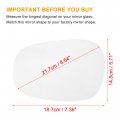 Uxcell Car Left Driver Side Heated Mirror Glass Replacement W Backing Plate For Bmw 135i 2009-2011 325i 328i 128i 335is No