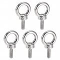 Uxcell Lifting Eye Bolt M6 X 16mm Male Thread 304 Stainless Steel For Hanging Pack Of 5