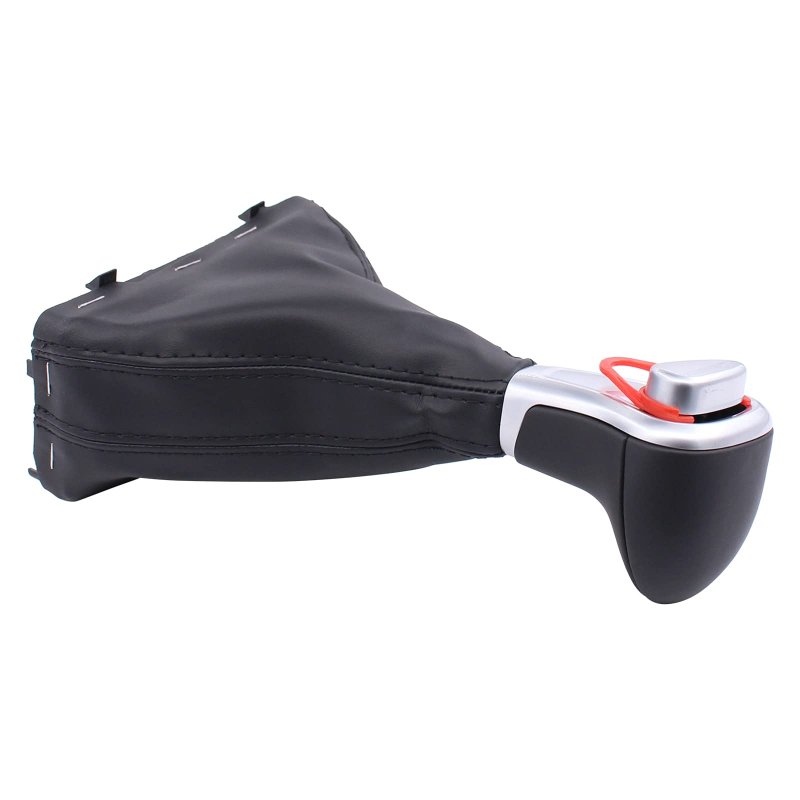 Chrome Automatic Gear Shift Knob Shifter With Gaiter Leather Dustproof Boot Cover Assembly