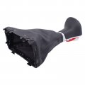 Chrome Automatic Gear Shift Knob Shifter With Gaiter Leather Dustproof Boot Cover Assembly
