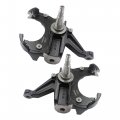 3 Lowering Drop Spindle Left Driver Right Passenger Front Fits 1 Rotor 2wd For 1973-1991 Chevrolet C-10 R10 R1500 C1500 