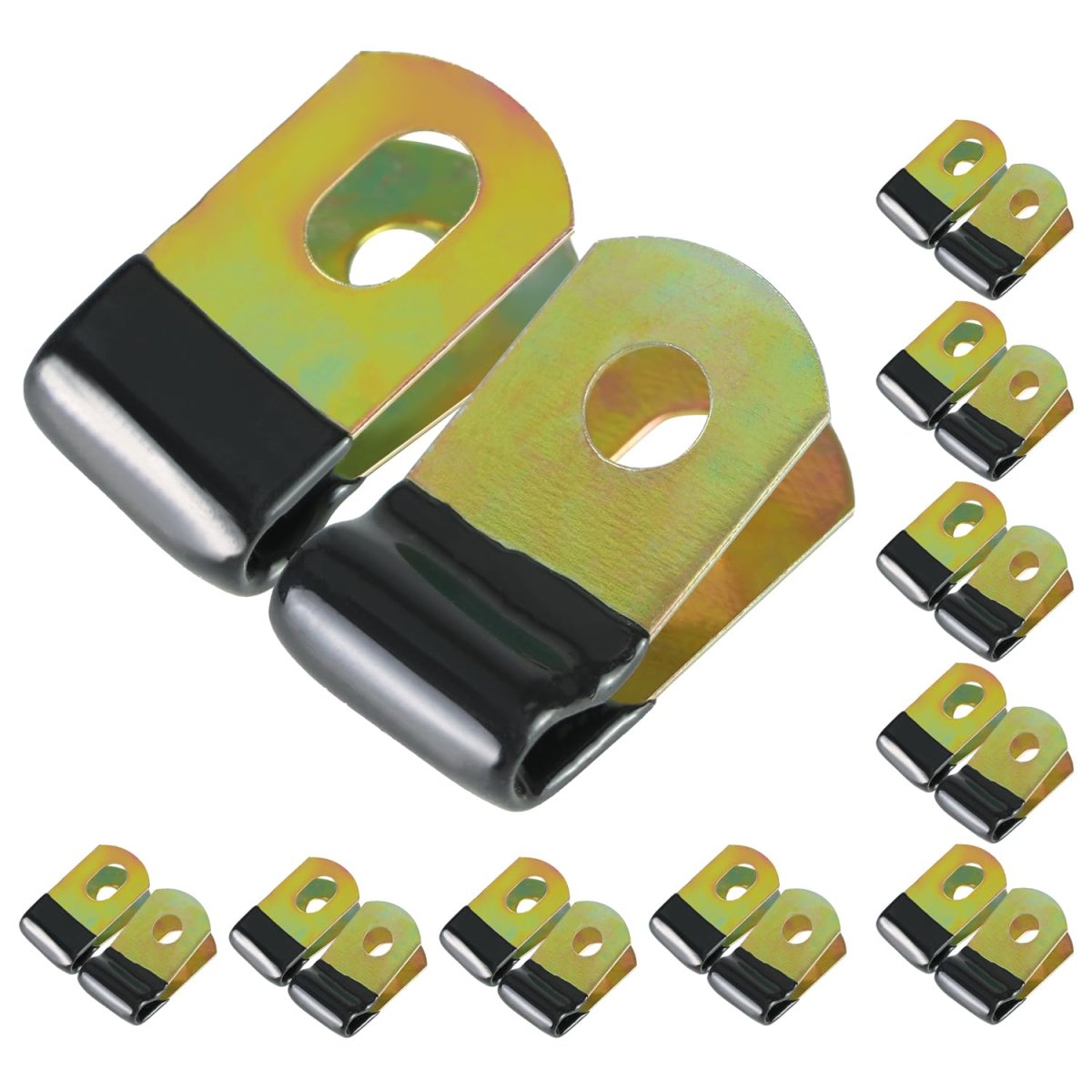 Brake Line Clip Set For 3 16 In Tube 20 Pcs Cushioned Alloy Steel Clips With Rubber Insulation Stabilizing And Protecting Lines