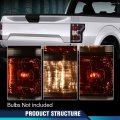Rear Tail Lights Assembly For Ford F150 2018 2019 2020 Driver And Passenger Side Smoke Lens Black Housing Bulbs Harness