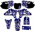 2003-2004 Yz 250 F 4-stroke Jester Blue Senge Graphics Complete Kit For Yamaha 