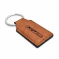 Ipick Image Compatible With Srt-8 Logo Rectangular Brown Leatherette Key Chain For Dodge Jeep Ram