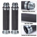 Universal 7 8 22mm Rubber Handlebar Hand Grip Bar End For Motorcycle Bike Cafe Racer
