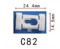 Autobahn88 Quarter Belt Reveal Molding Clip Compatible With Gm Oem 15633873 20175051 Pack Of 20