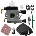 Secos Carburetor Assembly C1q-s186 4140 120 0612 For Zama C1q-s28d Stihl Hs45 Hedge Trimmer 27 2cc Engine 