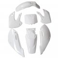 Tdpro Plastic Body Fender Fairing Kit Seat Fuel Gas Tank Cap For Kawasaki Kx 65 Kx65 White