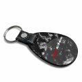 Ipick Image For Chevrolet Corvette C8 Z06 Led Printed Logo On Real Forged Carbon Fiber Large Tear Drop Key Chain Keychain