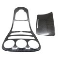 Carbon Fiber Style Console Gear Shift Frame Panel Trim For Mercedes Benz C Class Sedan W205 With Clock 2014 2021 Kr104c 
