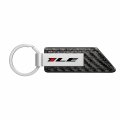Ipick Image For Chevrolet Camaro 1le Carbon Fiber Texture Pu Leather Key Chain Keychain Official Licensed Silver