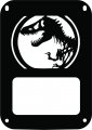 Jeeptails Tyrannosaurus Rex Design Tail Light Covers For Jeep Jk Wrangler Black Set Of 2 