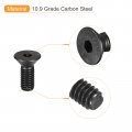 Uxcell 3 8-16x1 Flat Head Socket Cap Screws 10 9 Grade Carbon Steel Hex Countersunk Screw Bolts Fasteners Fully Threaded Black
