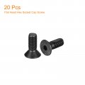 Uxcell 3 8-16x1 Flat Head Socket Cap Screws 10 9 Grade Carbon Steel Hex Countersunk Screw Bolts Fasteners Fully Threaded Black