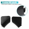 Uxcell 1 Pair Unpainted Front Left Right Bumper Tow Hook Cover For Toyota Highlander 2011-2013 Eye Cap Black