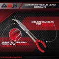 Abn Long Reach 11in 45-degree Bent Nose Pliers For Hard-to-reach Narrow Spaces And Limited Clearance Areas