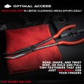 Abn Long Reach 11in 45-degree Bent Nose Pliers For Hard-to-reach Narrow Spaces And Limited Clearance Areas