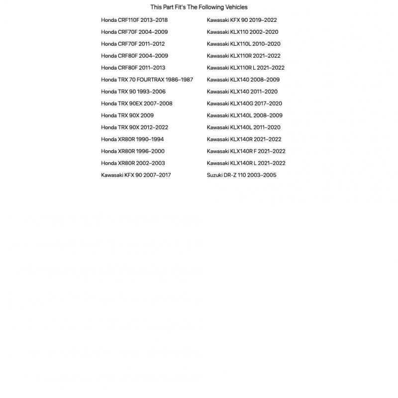 Keihin 99101-116 Series Main Jet 92 No Ca For Kawasaki Klx140 2008-2009