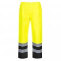 Portwest S486 Hi-vis Lightweight Waterproof Two Tone Traffic Pants Yellow Black Medium 