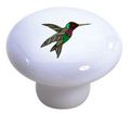 Carolina Hardware And Decor 1242 Hummingbird Bird Ceramic Cabinet Drawer Knob 