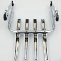 Httmt- Chrome Detachable Stealth Luggage Rack Compatible With 2009-2018 H-d Harl Touring Flhr Fltr