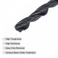 Uxcell 6542 High Speed Steel Straight Shank Twist Jobber Drill Bit Fully Ground Black Oxide Bits 5 7mm Diameter 92mm Total