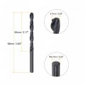 Uxcell 6542 High Speed Steel Straight Shank Twist Jobber Drill Bit Fully Ground Black Oxide Bits 5 7mm Diameter 92mm Total