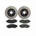 A-partrix Front Disc Brake Pads And Rotors Kit Fits Daewoo Nubira 2000 2001 2002 