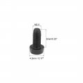 Uxcell M2 5x6mm Threaded Nylon Phillips Cross Pan Head Machine Screws Bolts Black 50pcs